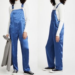 NWT WeWoreWhat Basic Sateen Overalls